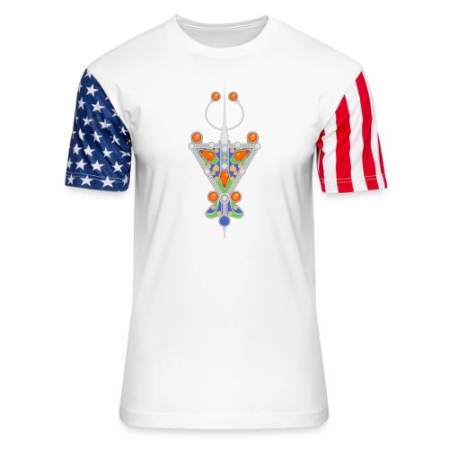 Amazigh: Tazerzit Heritage - Unisex Stars & Stripes T-Shirt