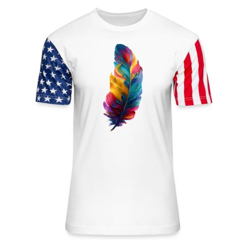 Spectrum Feather Flow - Unisex Stars & Stripes T-Shirt