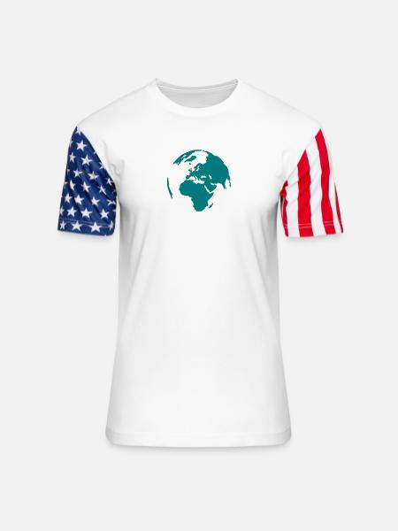 World - Unisex Stars & Stripes T-Shirt - white