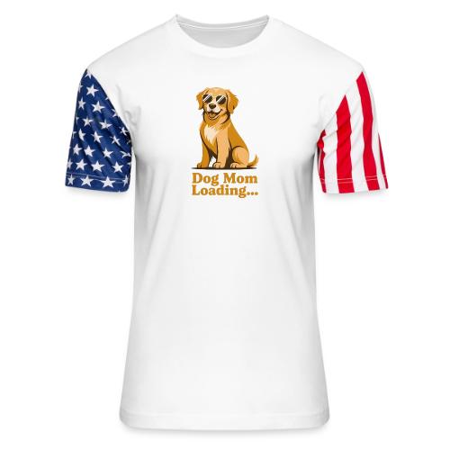 Dog Mom Loading Golden Retriever Sunglasses - Unisex Stars & Stripes T-Shirt