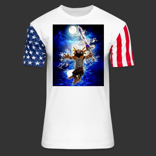Axolotyl 2B Toon - Unisex Stars & Stripes T-Shirt