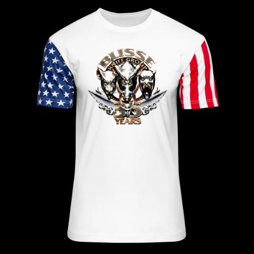bkg35thannimversarytransparent - Unisex Stars & Stripes T-Shirt