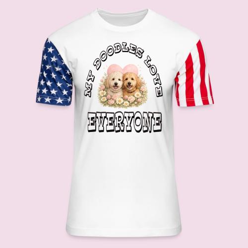 My Doodles Over Everyone - Unisex Stars & Stripes T-Shirt