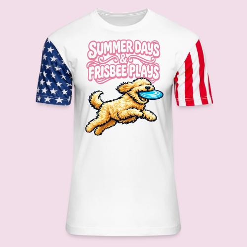 Summer Days & Frisbee Plays - Unisex Stars & Stripes T-Shirt
