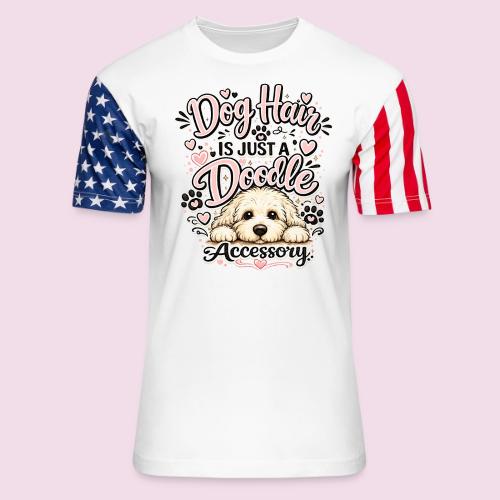 Dog Hair Is Just a Doodle Accessory - Unisex Stars & Stripes T-Shirt