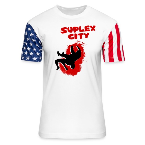 Suplex City (Womens) - Unisex Stars & Stripes T-Shirt