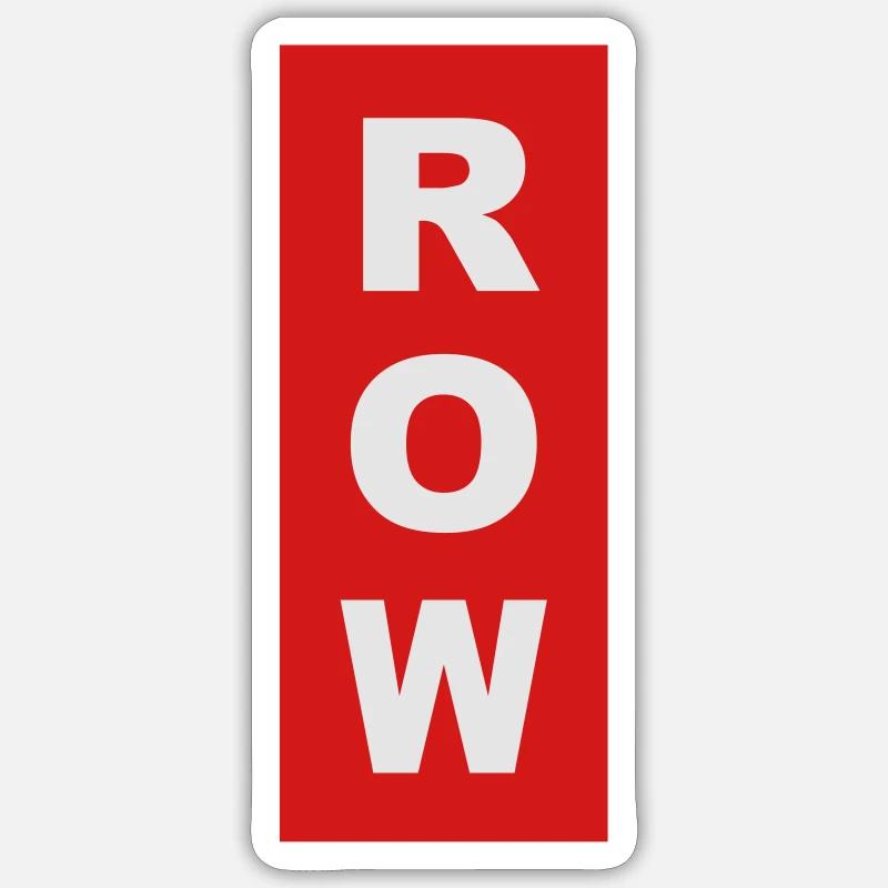 Row Water Sticker Rowing Stickers | Unique Designs | Spreadshirt