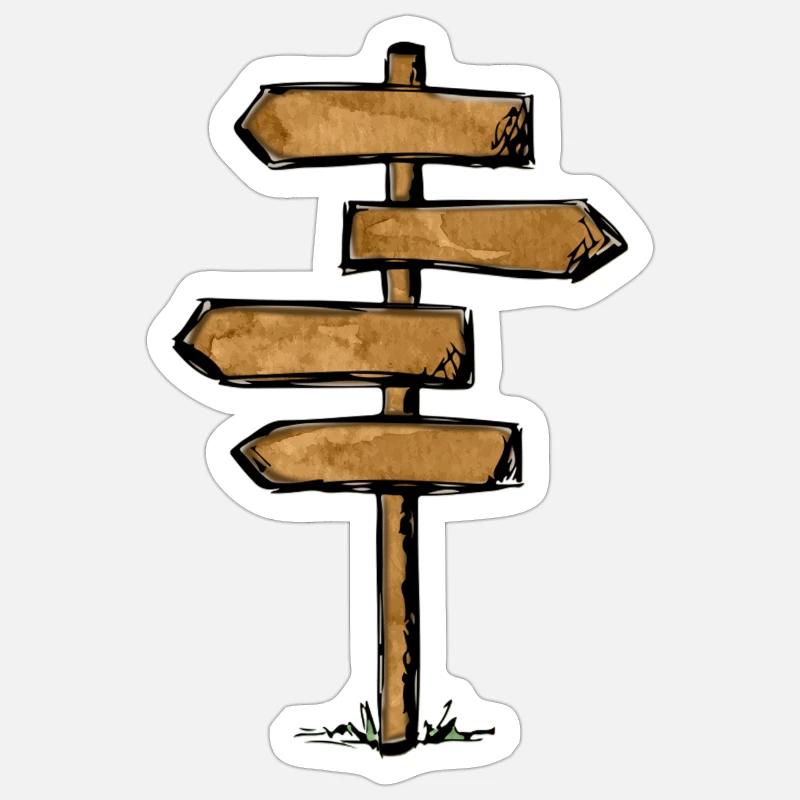Signpost Stickers | Unique Designs | Spreadshirt