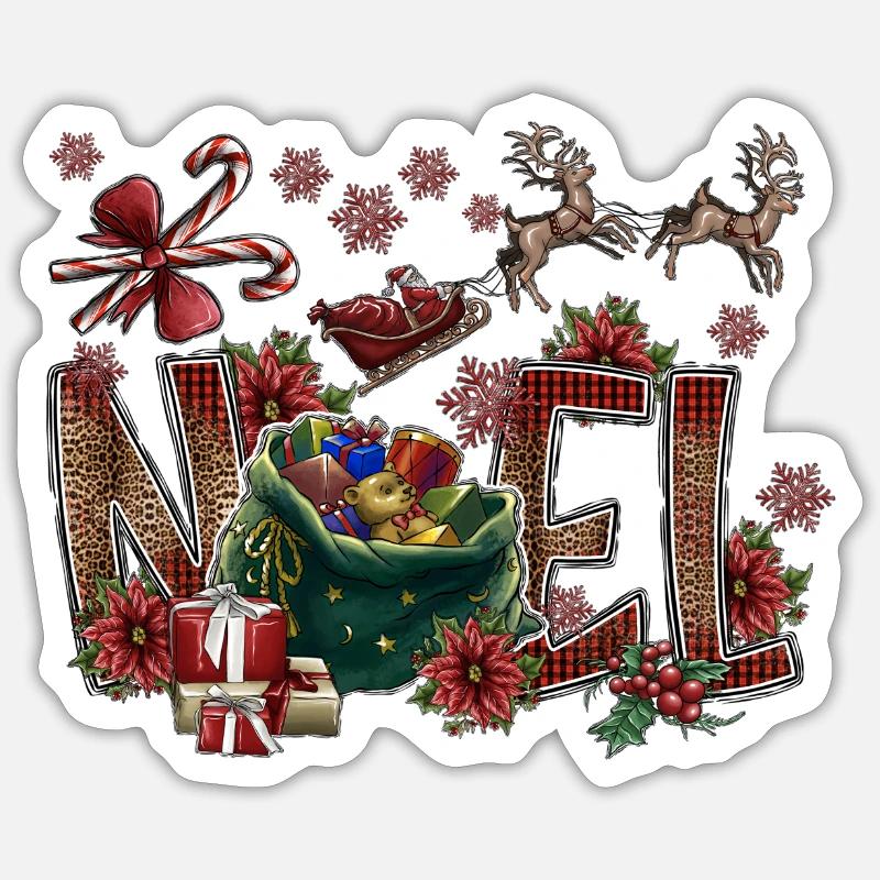 Noel Stickers Unique Designs Spreadshirt