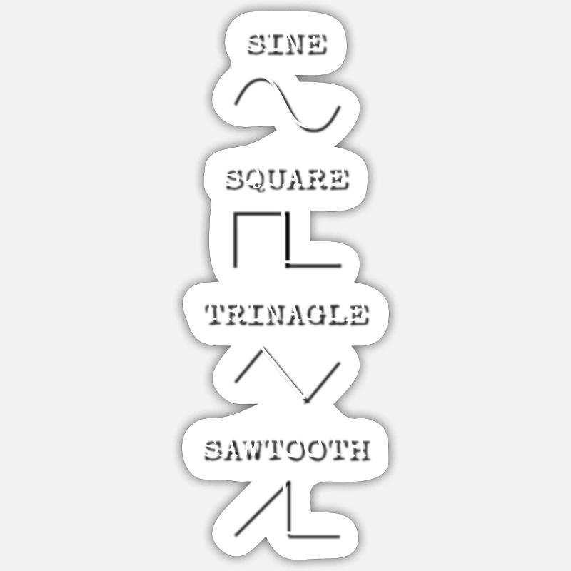 Waveforms Stickers | Unique Designs | Spreadshirt