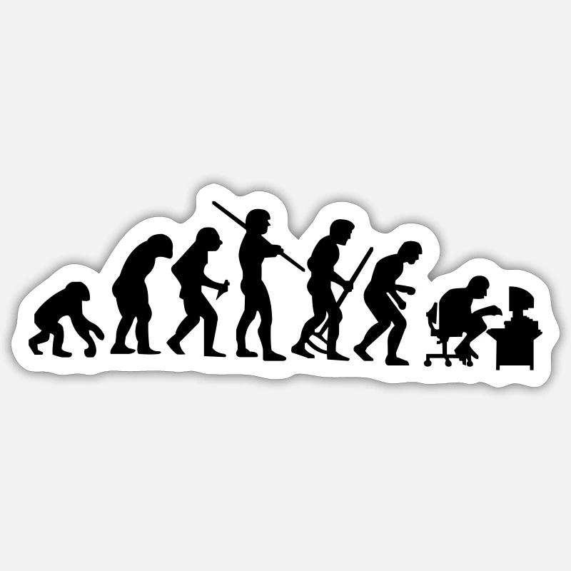 Evolution-vector Stickers | Unique Designs | Spreadshirt