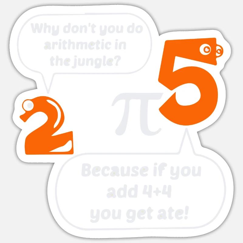 Arithmetical Stickers | Unique Designs | Spreadshirt