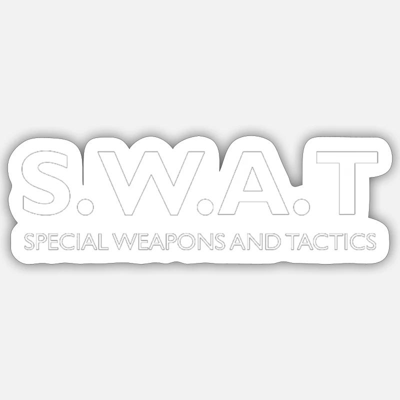 Small Swat Lettering Swat Stickers | Unique Designs | Spreadshirt