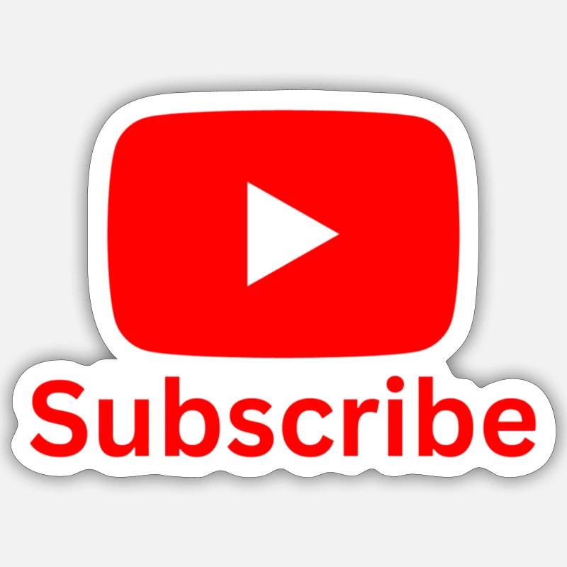 Subscribe Stickers | Unique Designs | Spreadshirt