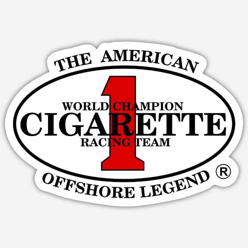 cigarette racing decals Cigarette Stickers | Unique Designs