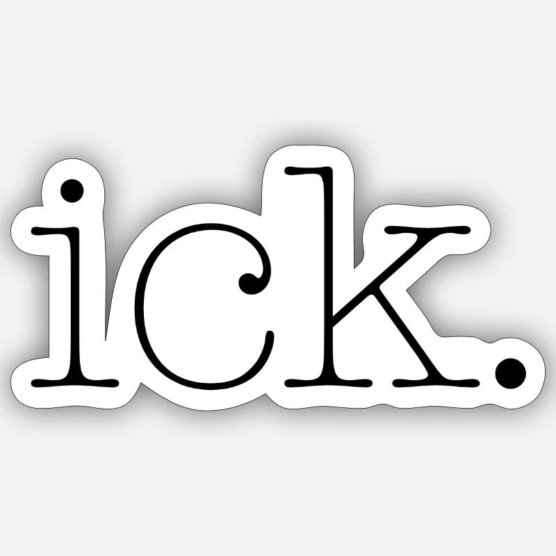 Ick Stickers | Unique Designs | Spreadshirt