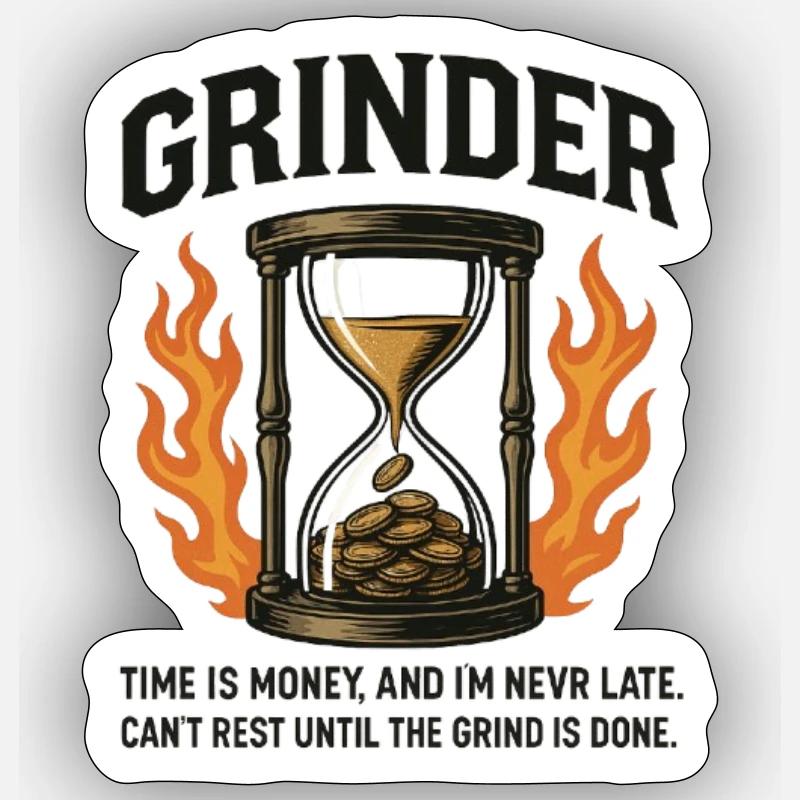 Grinders Stickers | Unique Designs | Spreadshirt