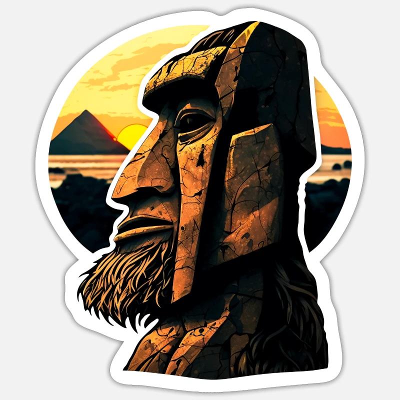 Moai-statue Stickers | Unique Designs | Spreadshirt