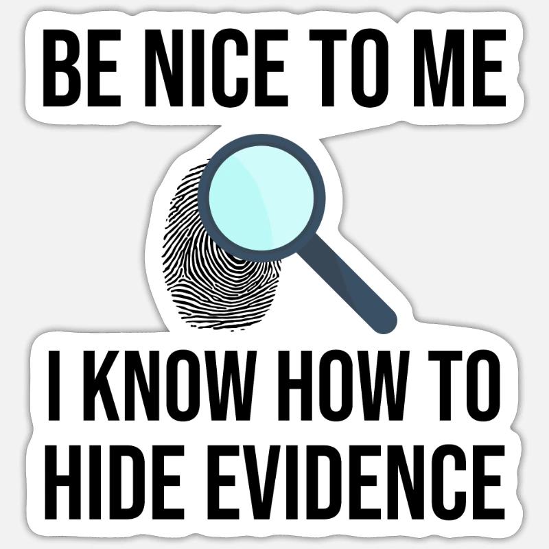 Forensic-investigation Stickers | Unique Designs | Spreadshirt