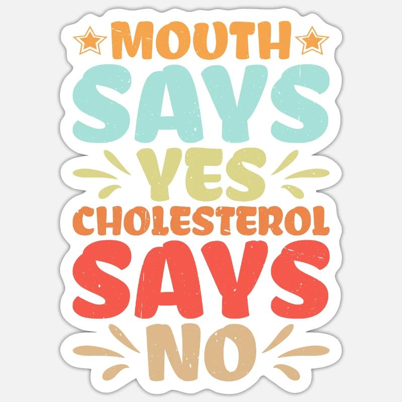 Cholesterol Stickers | Unique Designs | Spreadshirt