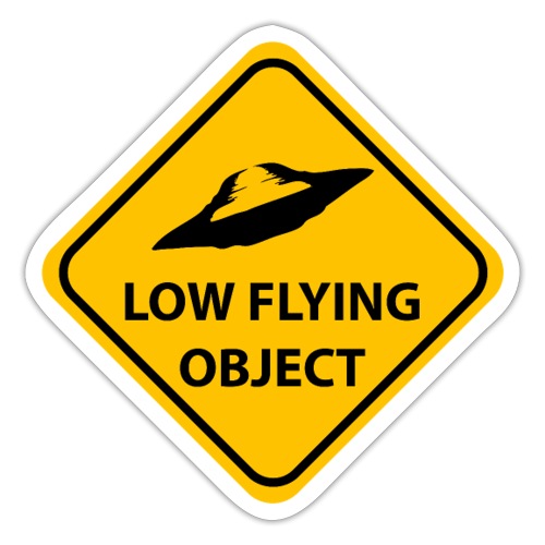 UFO Road Sign - Sticker
