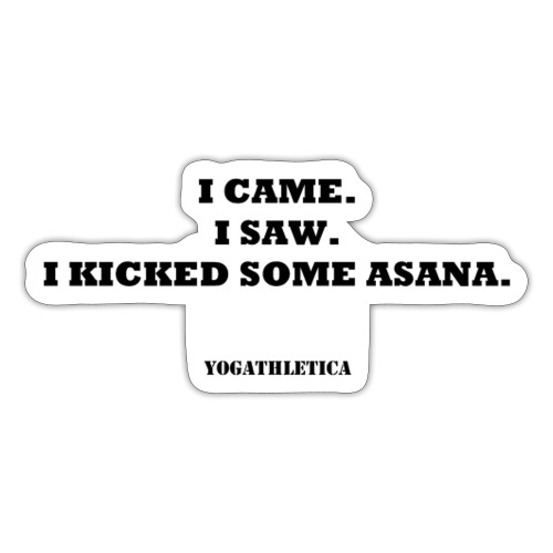 yoga kick asana - Sticker