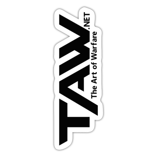 TAW Side Logo Black - Sticker