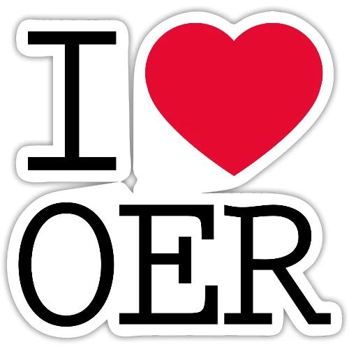 I love OER - Sticker