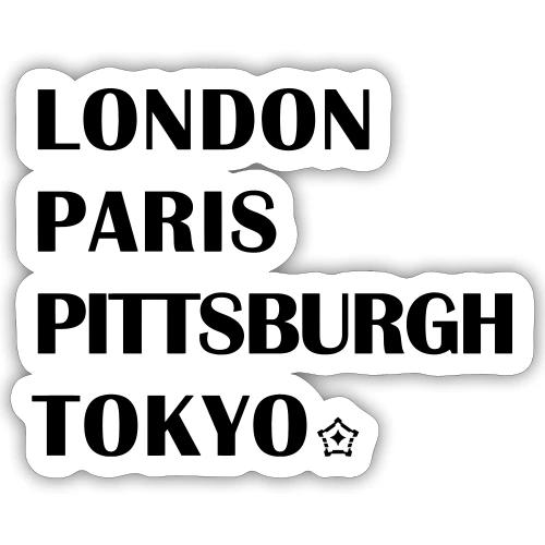 The Cities - Sticker