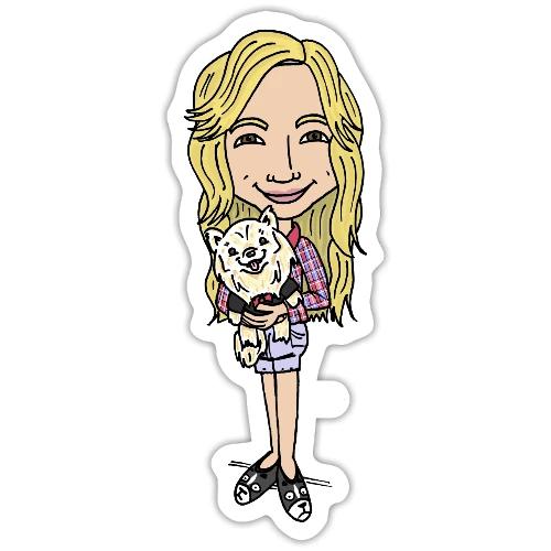 Jahnnalee and Gizmo the Chihuahua - Sticker