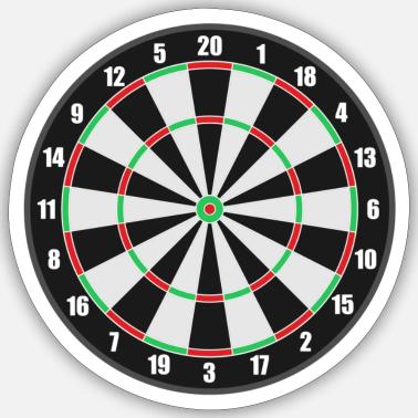 darts target zielscheibe dartpfeile pfeile dartboa' Sticker | Spreadshirt