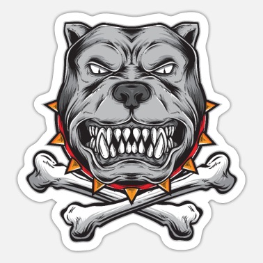 Angry Pitbull, Bad To The Bone' Face Mask | Spreadshirt