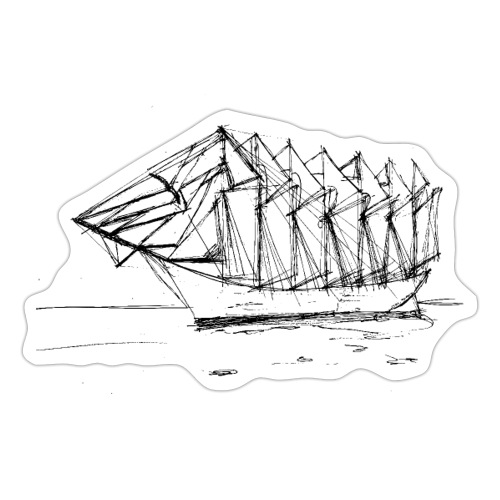 Seven-mast yacht - Sticker