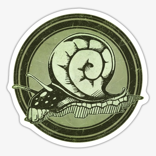 Wild Snail Grunge Animal - Sticker