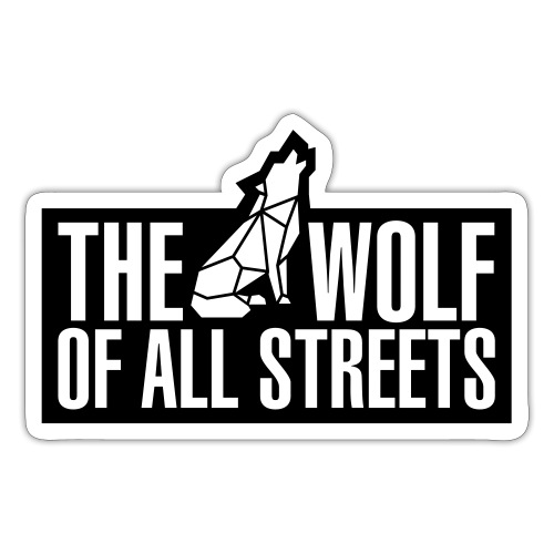 Wolf Of All Streets (1-Color) - Sticker