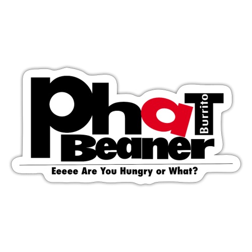 PB Black Classic Burrito Logo - Sticker