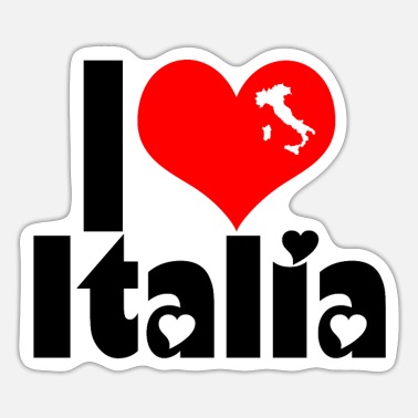 I Love Italy Italia Sticker