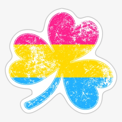 Pansexual Shamrock Pride Flag - Sticker