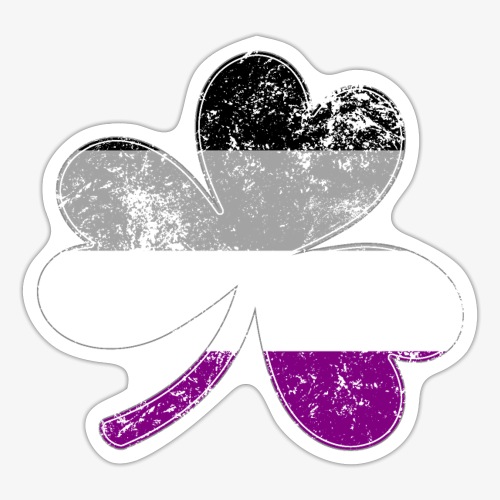 Asexual Shamrock Pride Flag - Sticker