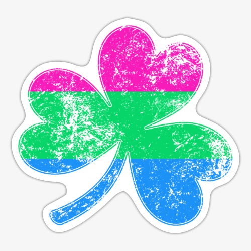 Polysexual Shamrock Pride Flag - Sticker