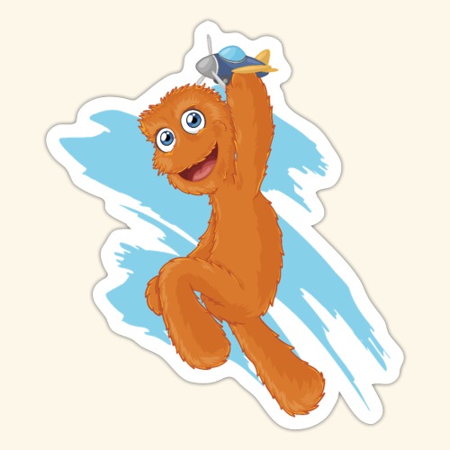 Fuzzy Puppet logo - Sticker