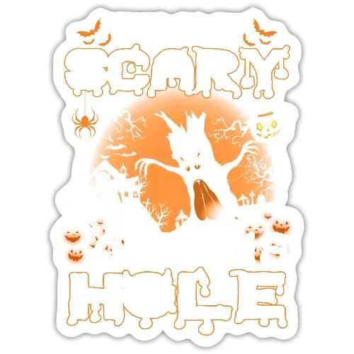 This Is My Scary Wrong Hole Halloween Golf Gift - Sticker