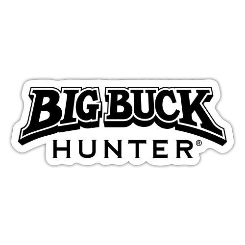 BigBuckHunter_NewLogo_Bla - Sticker