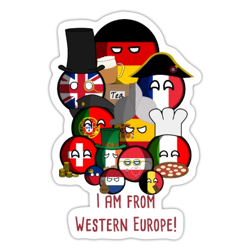 I am from Western Europe - Sticker