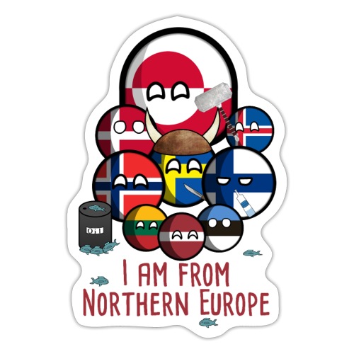 I am from northern Europe! Countryball - Sticker