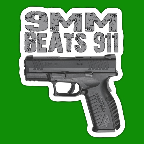 9mm Beats 911 - Sticker