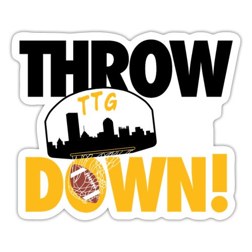 Throw it Down! (Turnover Dunk) - Sticker