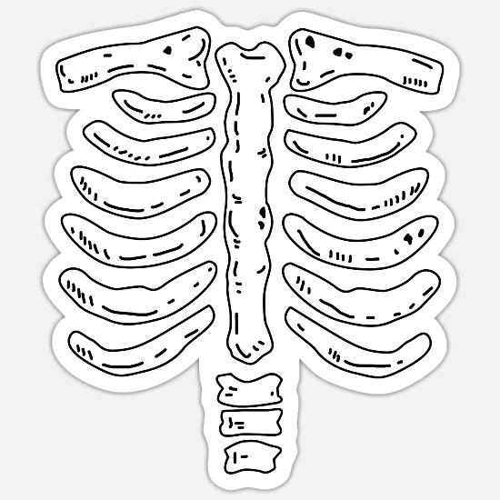 Bone Skeleton Halloween Costume' Sticker | Spreadshirt