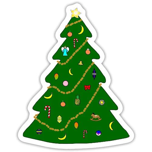 Christmas Tree For Monkey - Sticker