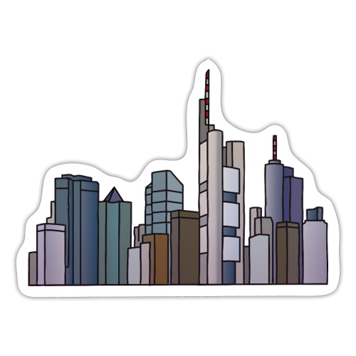 Frankfurt skyline - Sticker